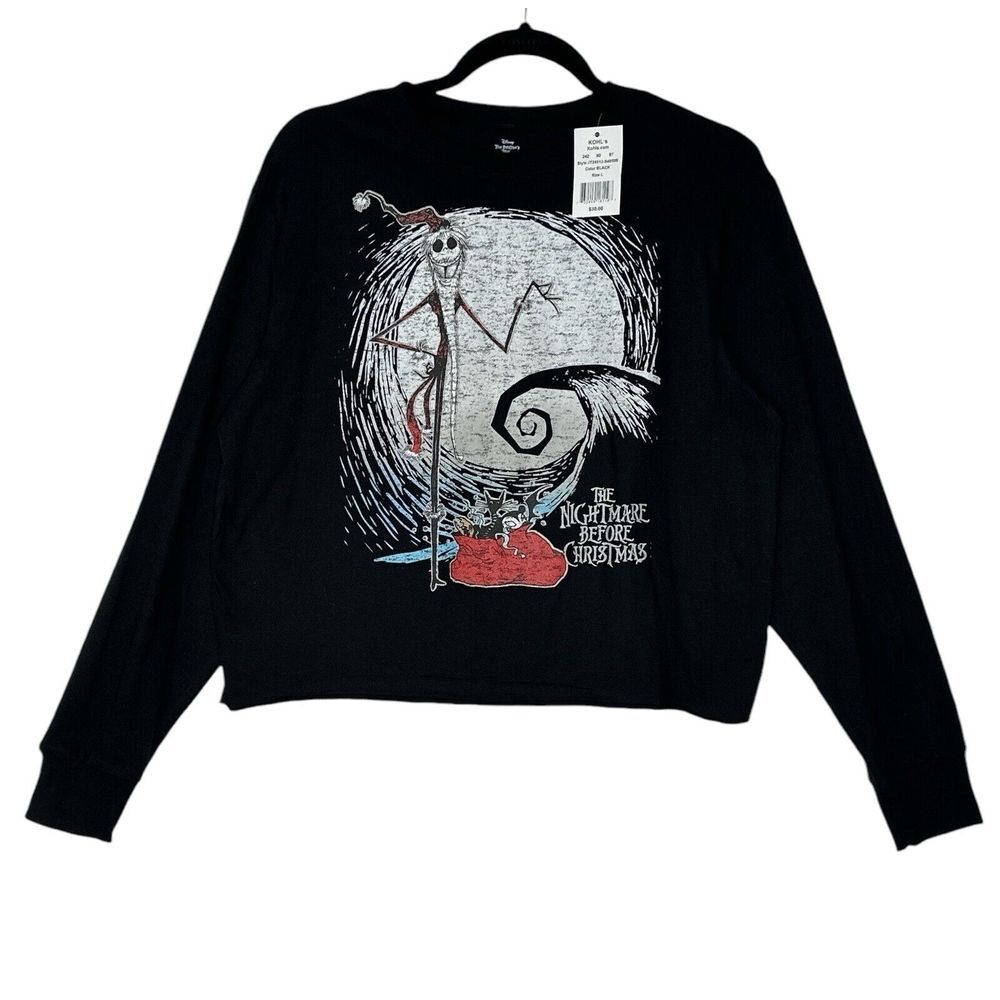 Disney‎ Nightmare before Christmas Jack Skellington Long Sleeve Tshirt Large New